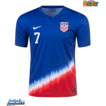 Forente Stater Giovanni Reyna #7 Bortedrakt Copa America 2024 Kortermet